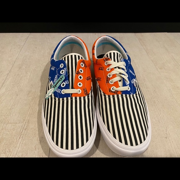 VANS ERA COMFYCUSH Pinned LAPIS NiB NEW MENS SIZE 11 WOMENS 12.5 PINSTRIPE SHOES - Picture 2 of 6